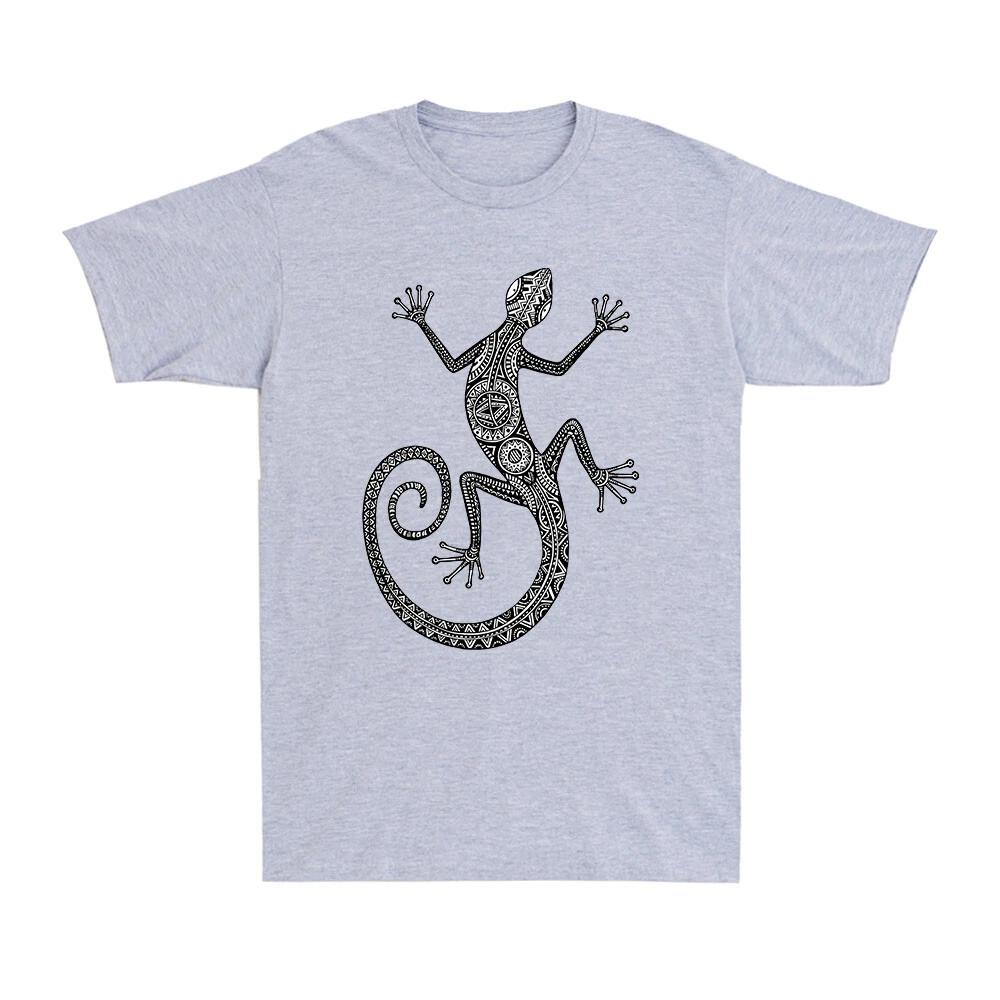 Men's and Women's T-shirts Tribal Lizard Design Tattoo Hipster Tattoos Novelty Vintage