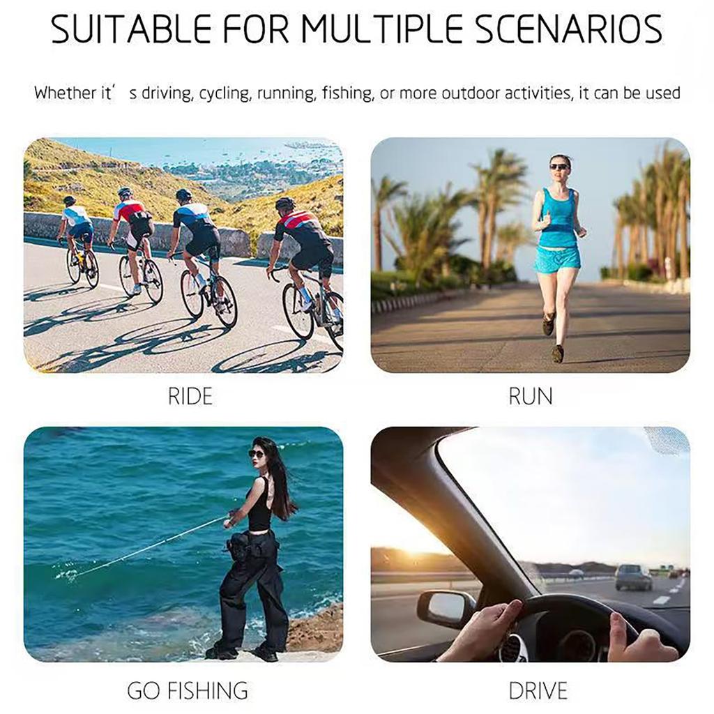 Camera Glasses Smart Sunglasses WiFi 1080P HD Video Recording Shooting Camera Glasses for Car Cycling Driving Hiking Fishing