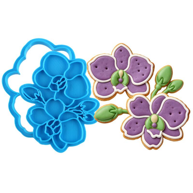 1 Stück Blume Keksform Kuchenform Fondantwerkzeug DIY Ton Simulation Dreidimensional Keksausstecher Backen