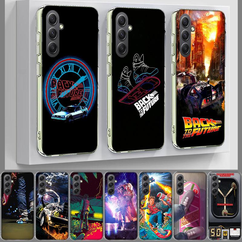Back To The Future Cover For Samsung A54 A34 A24 A14 A53 A33 A23 A13 A52S A32 A22 A12 Phone Galaxy A03 A04 A02S A42 A73 TPU Case