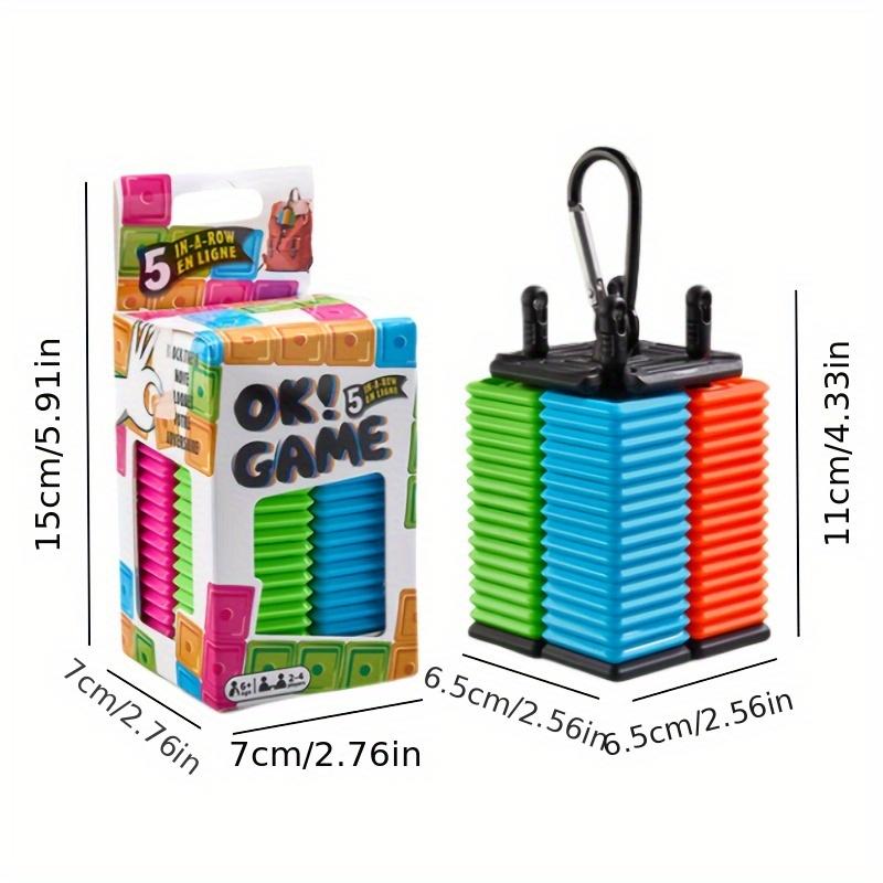 Colorful Portable Puzzle Gochi Game Five-in-a-Row Game For Kid And Adults Interactive Desktop Strategy Game With Colorful Pieces