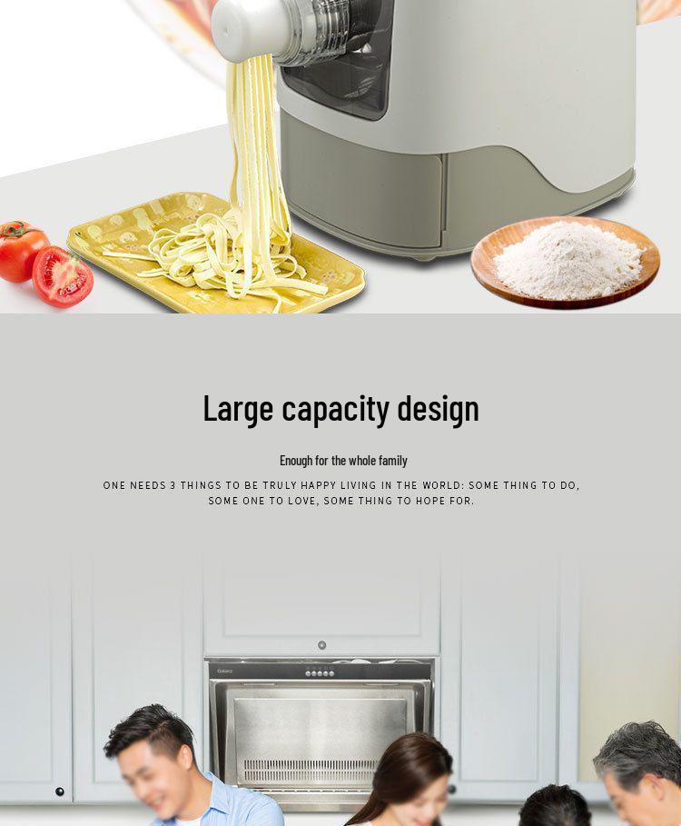 Compact Electric Multifunctional Noodle Maker: Automatic Dough Press, Kneader, and Dumpling Skin Mixer