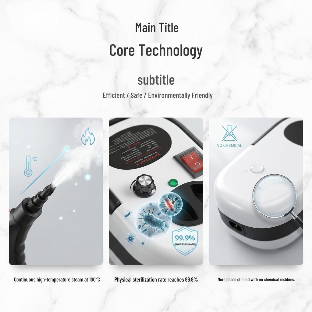 Multifunctional Portable High-Pressure Steam Cleaner for Home: Air Conditioner, Range Hood, and Kitchen Disinfection