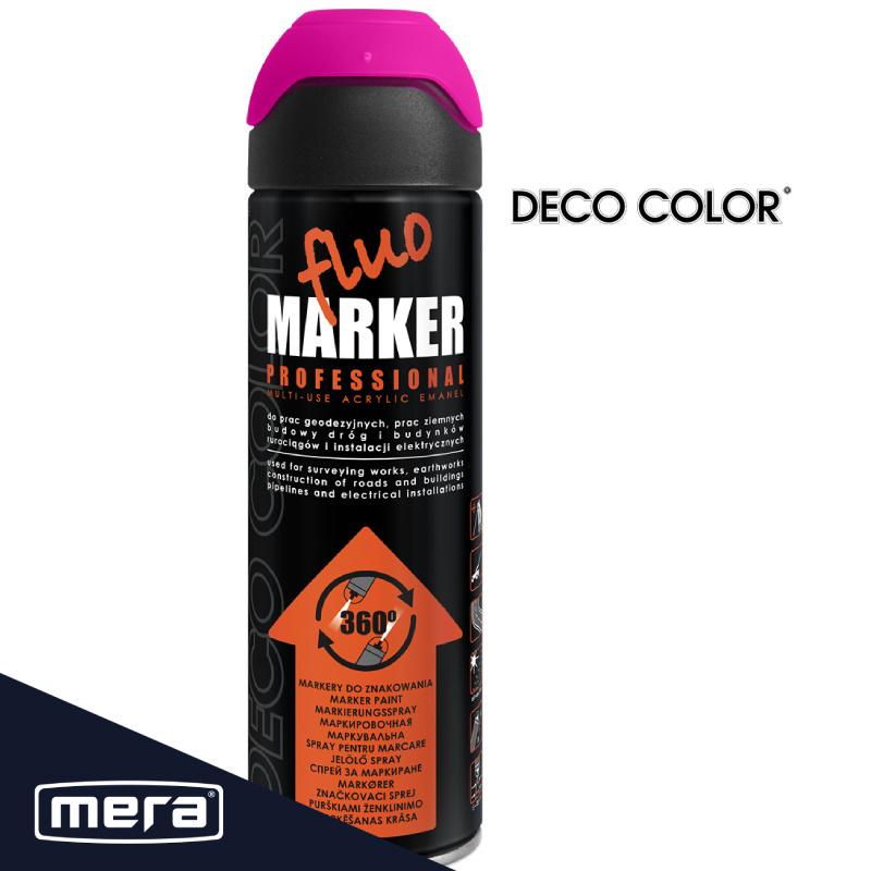 Deco Color Fluomarker Spray Pink, Surveying Marker 500Ml 14540