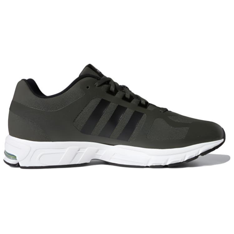 Adidas Equipment 10 Round Toe Lace-Up Cushioning Low-Top Marathon Running Shoes Unisex Sneakers Black White EE8997