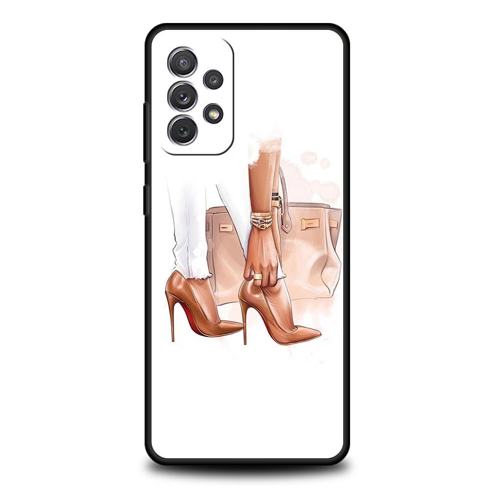 

High Heels Girl Woman Phone Case For Samsung Galaxy A17 A07 A55 A35 A25 A15 A05 A33 A31 A23 A21s A13 A41 A73 A53 A51 A715G Cover Samsung A31
