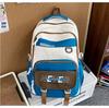 Schoolbag trendy brand high value, light and simple color matching, versatile large-capacity schoolbag, junior high school and high school students 