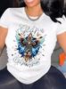 God Is My Strength Womens TShirt Comfortable Crew Neck Casual Cotton Blend ShortSleeves Soft Breatha