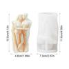 3D Valentine's Day Rose Lover Candle Silicone Mold Kiss Couple Gypsum Molds Aromatherapy Gypsum Mold Chocolate Cake Baking Decor