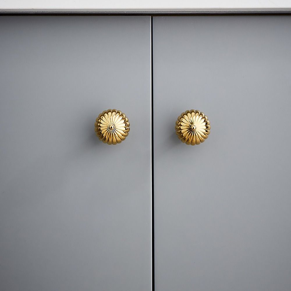 Klassischer Messing Schranktürgriff Goldene Regenschirmform Messinggriffe Europäischer Stil Kleiderschrankknöpfe Schrank Schublade