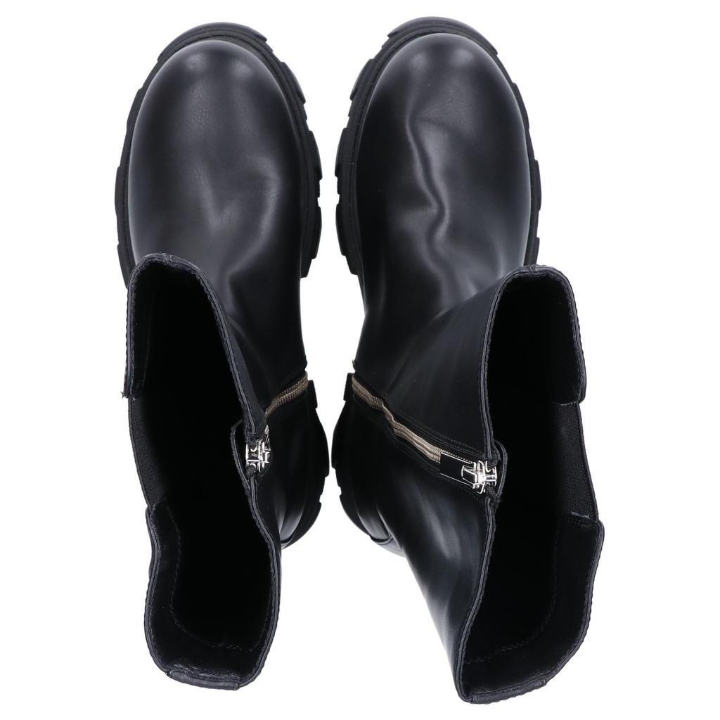 STUDIOUS [Excellent Condition] Leather Side Gore Zip Long Boots/ Shoes 2 blackUsed