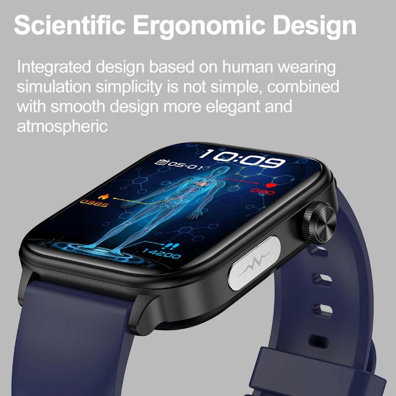 2025 New ECG+PPG Blood Fat Uric Acid Health Smartwatch Men Women Heart Rate Blood Pressure Bluetooth Call Smart Watch for IOS Android