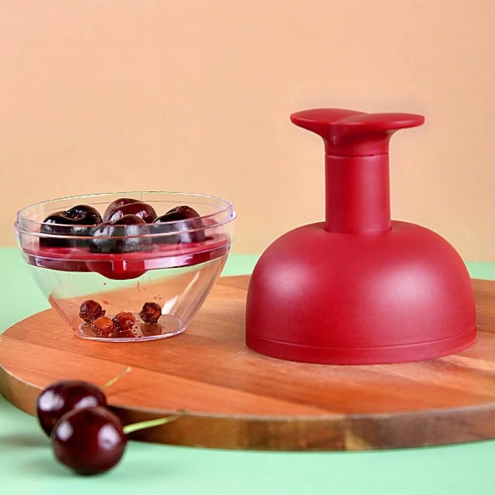 Practical Plastic Cherry Pitter Four Hole Detachable Olive Pitter Convenient Portable Fruit Corer Kitchen Use