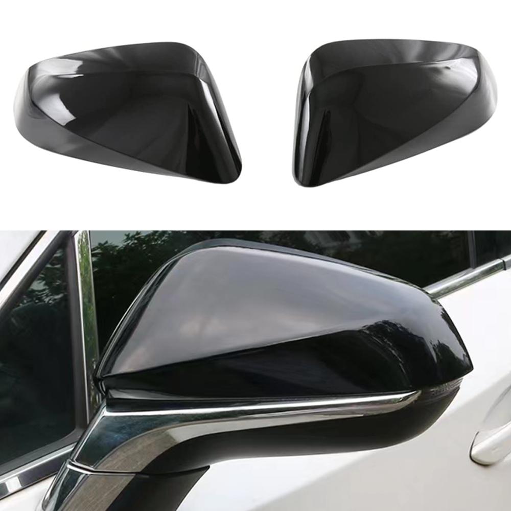 2pcs Side Wing Mirror Cover Caps Rearview Mirror Cover Trim Sticker for Lexus NX 250 350h 450h 2026 ABS Carbon Fiber Black