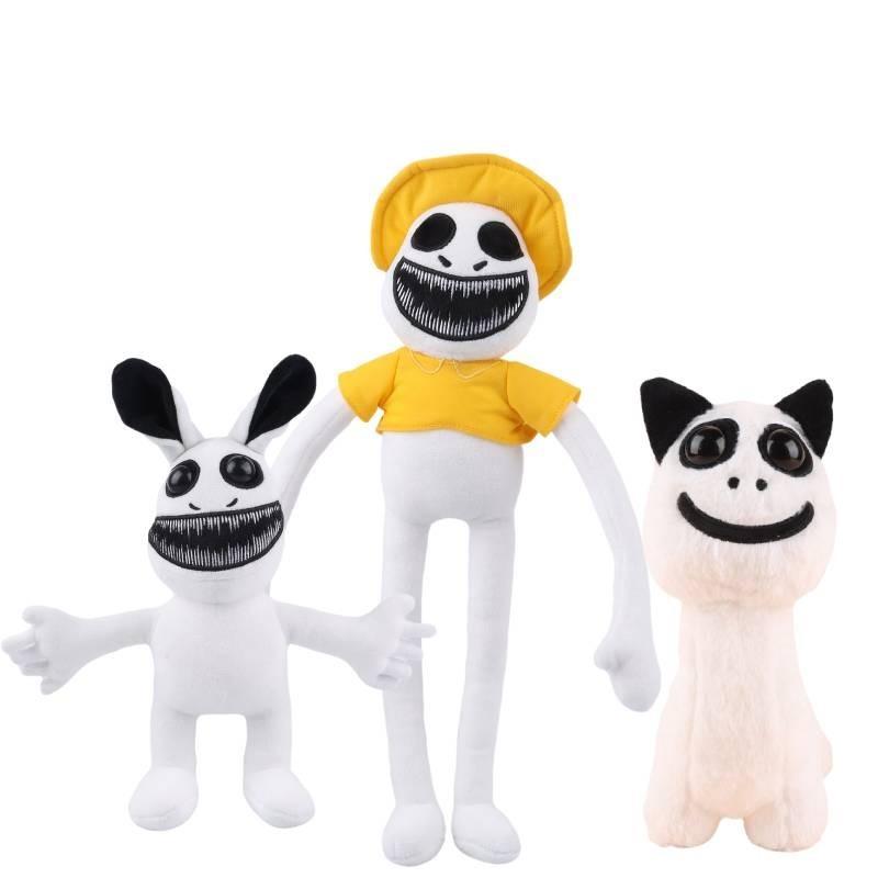 Zoonomaly Peluche Gardien de Zoo Parc Animalier Exceptionnel Poupée en Peluche Courte Personnage de Dessin Animé Autre Coton PP Personnalisé Blanc Jaune 48*7*40cm