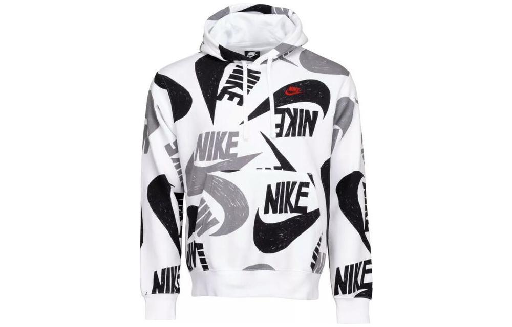 Nike Sweatshirts Men s White Hooded Moderate Regular CJ6312-010 XL