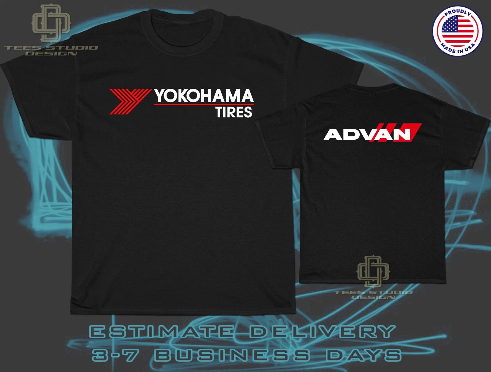 Новая мужская футболка с логотипом шин Yokohama ADVAN Американская футболка XXL