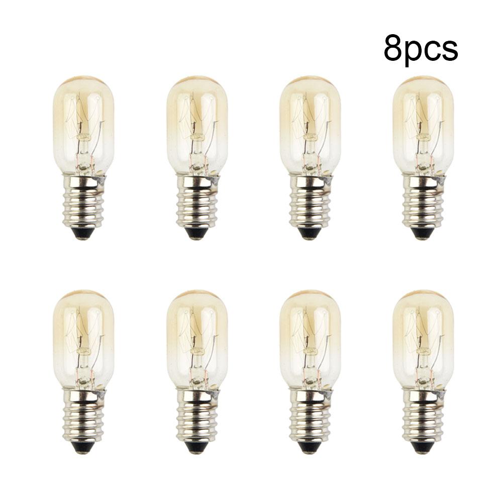 Mini Fridge Light Bulb 240V 15W E14 Salt Lamp Globe Bulb Milky Glass White Warm Refrigerator Lamp Replace Halogen Lights