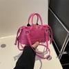 Handbag summer new female messenger bag mini niche design candy color messenger mouth red envelope shell bag