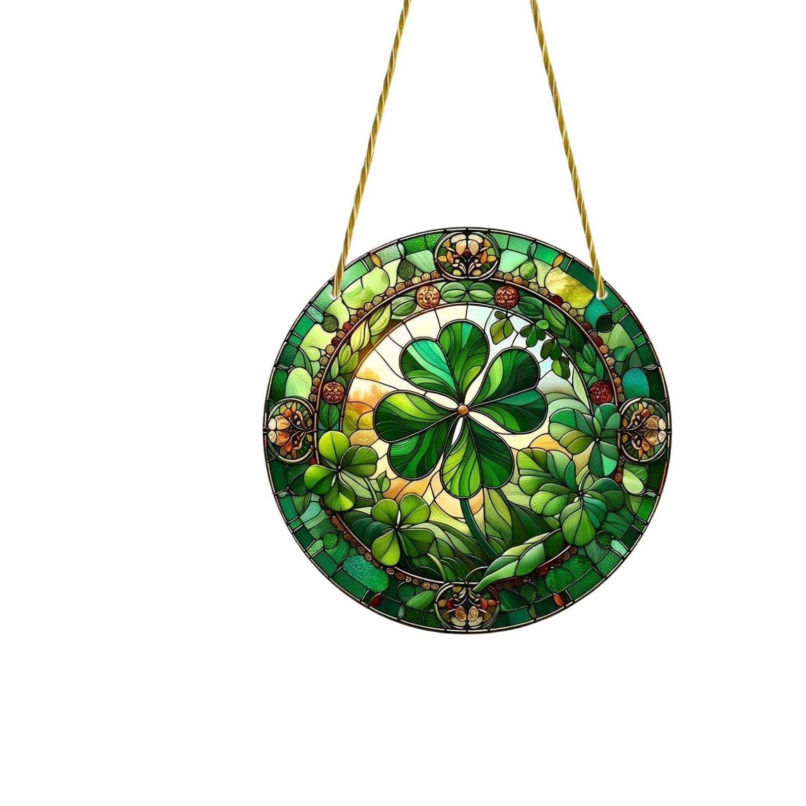 

Зеленый Акриловый Диск С Декорацией На Веревке