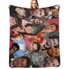 Cesca Custom Collage Throw Blanket Warm Accent Blanket for Living Room Decoration