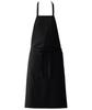 Seven Uniform ET3408-9 Black One-Size Chest Apron, Antibacterial, Odor-Resistant, Water-Repellent, and Oil-Repellent