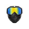 Máscara de Motocicleta Integral Duradera con Lente Antivaho, Correas Ajustables y Diseño Transpirable para Deportes al Aire Libre