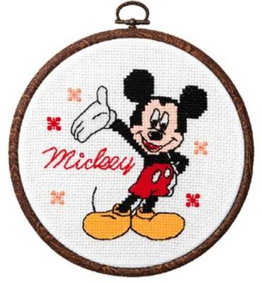 Olympus Disney HoopEmbroidery Kit, Mickey Mouse 7319