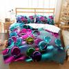 Nightmare Before Christmas  Duvet Cover with Pillow Cover Bed Sets Jack and Sally 3D Skull Christmas Bedding Set Bedroom Decor