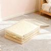 2Pcs PVC Clothes Quilt Storage Bag Large Capacity Foldable Blanket Sorting Bags Transparent with Handle Moving Packing Bag