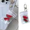 Summer Korean Style Watermelon Keychain Sturdy Alloy Key Ring Cute Phone Charm Gift For Teens
