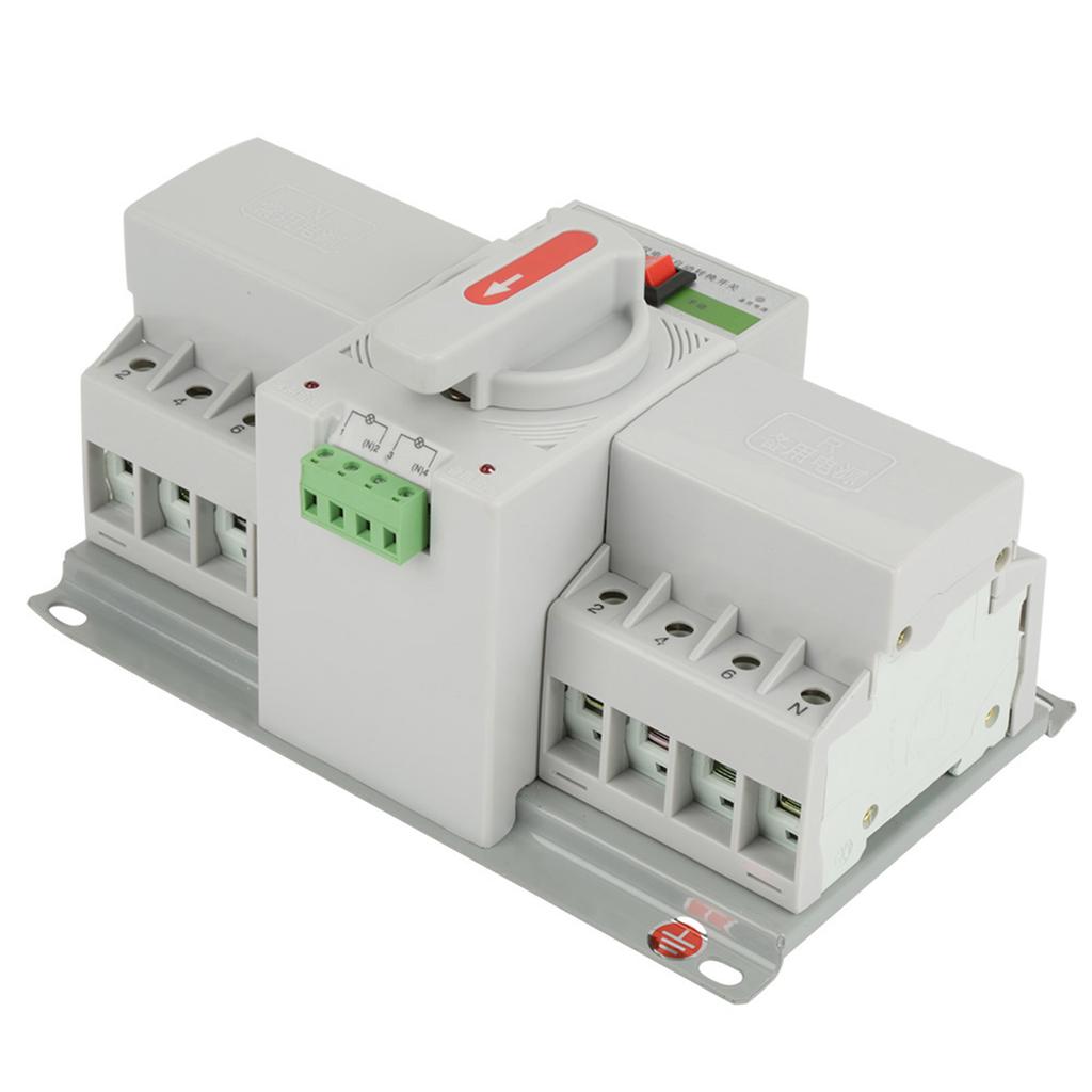 220V 63A 4P Mini Dual Power Automatic Transfer Switch Circuit Breaker