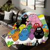 Cartoon Cute Barbapapa Blanket For Sofa Office Bed Plane Travel Sleep Read Relax Camping Soft And Warm