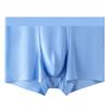 Men's Ice Silk Underwear Summer Solid Color Sports Type Breathable and Comfortable Antibacterial Flat Angle Underwear