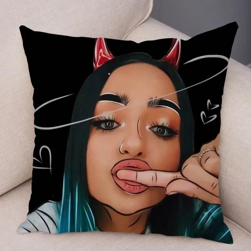Bedroom Living Room Pillowcase Dark Gothic Tattoo Sexy Beautiful Girl Decorative Cushion Cover Sofa Car