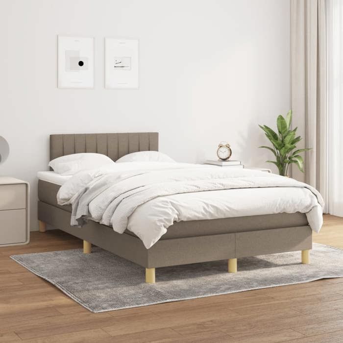VidaXL Sommier à Lattes de Lit avec Matelas, Lit Rembourré, Lit Double, Lit Adulte de Chambre à Coucher Intérieur, Moderne, 3269790