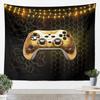 Blue Pink Wolf Tapestries Universe Galaxy Tapestry Cartoon Animal Wall Hanging Art Bedroom Aesthetic Funny Tapestries For Men