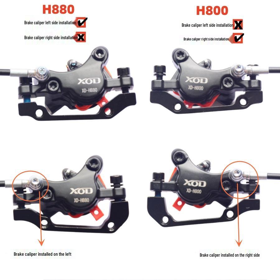 XOD Elektrofahrradroller mit wasserdichter Ölscheibenbremse und 2-adriger Stromabschalt-Scheibenbremse XD-H800 / XD-H880