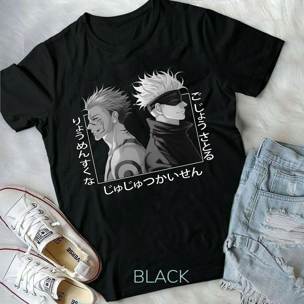

Satoru Gojo Vs Sukuna Yuji Itadori Jujutsu Kaisen Manga Anime new Unisex T-shirt M