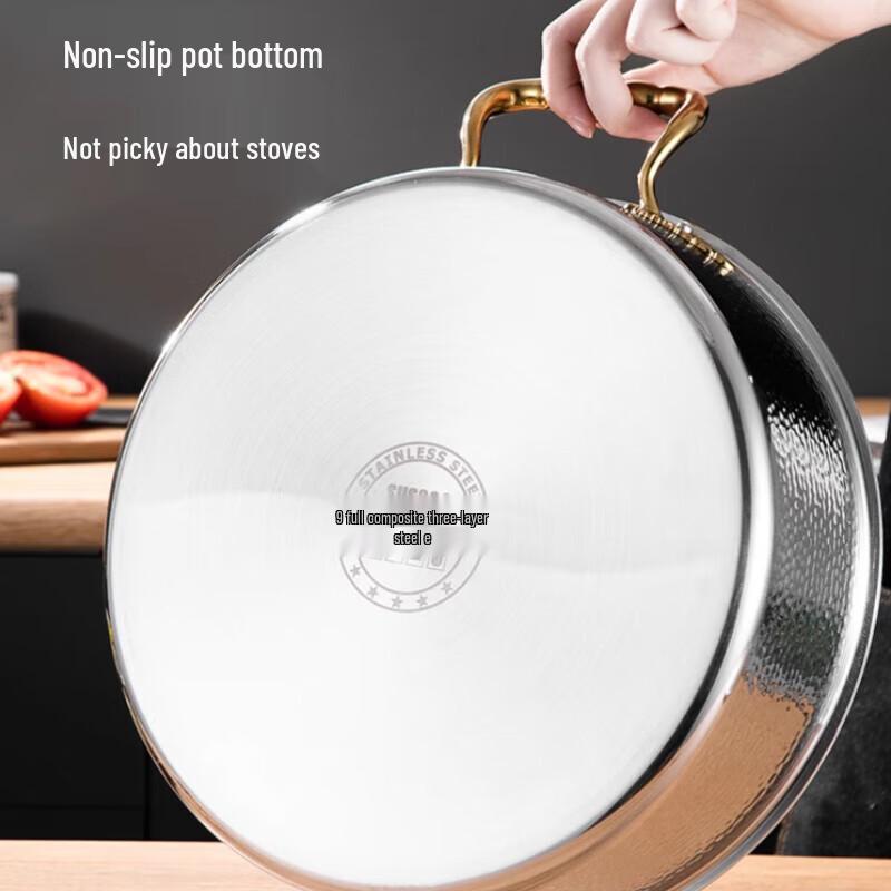 Yinbai Stainless Steel Hammered Hot Pot