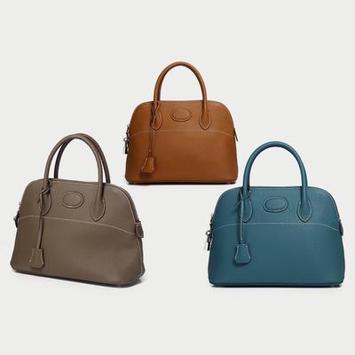 Bag Women's First Layer Cowhide Leather Women's Shell Bag Shoulder Bag Messenger Bag One Piece Delivery Fashionable and Versatile New Models