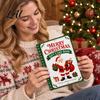 Secret Santa Gift Idea Christmas Card Book 14 Pages DIY Booklet Spiral-Bound Merry Holiday Holder College Survival Kit Greeting Book for