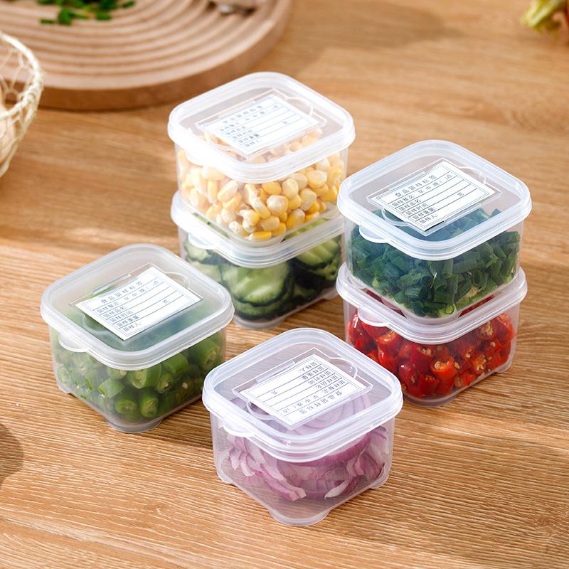 Mini Kleiner Snack-Organizer mit 1/4/6 Fächern Ketchup Salat Gewürze Tragbarer Lebensmittelbehälter Küchengewürz-Aufbewahrungsbehälter