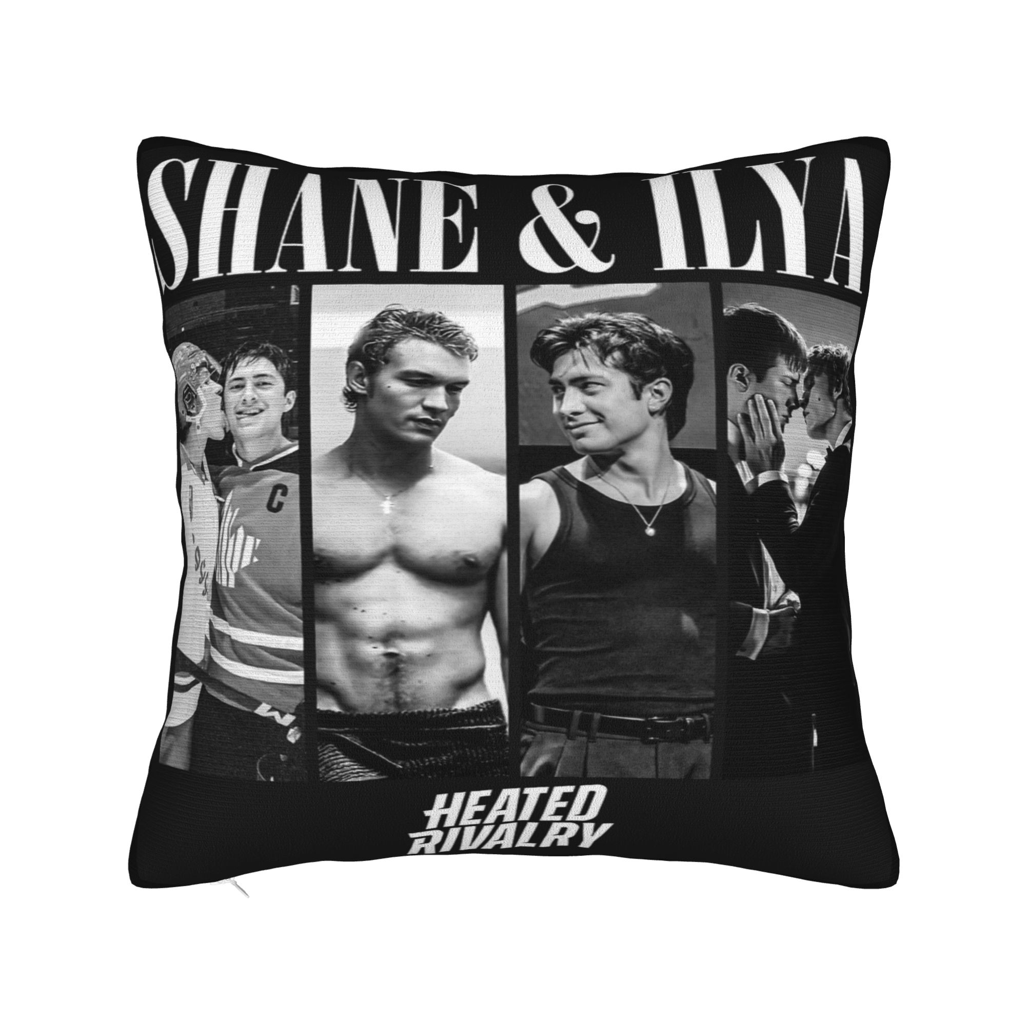

Pillow Case Heated Rivalry Connor Storrie and Hudson Williams Shane Hollander Ilya Rozanov Scott Hunter Pillow Cover For Office 18x18Inch