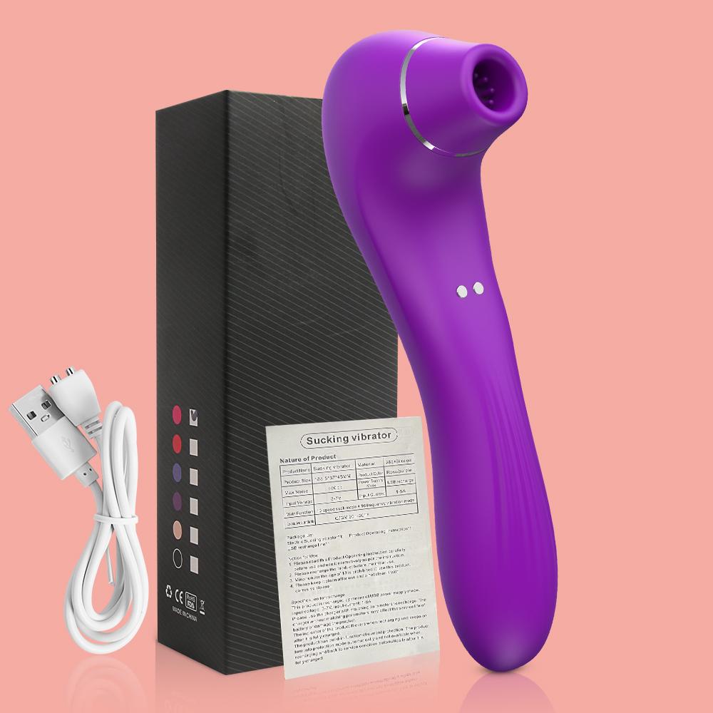 Female Sucking Vibrator Clitoris Stimulator G Spot Dildo Nipple Oral Blowjob Vacuum Clit Sucker Adult Sex Toys for Women