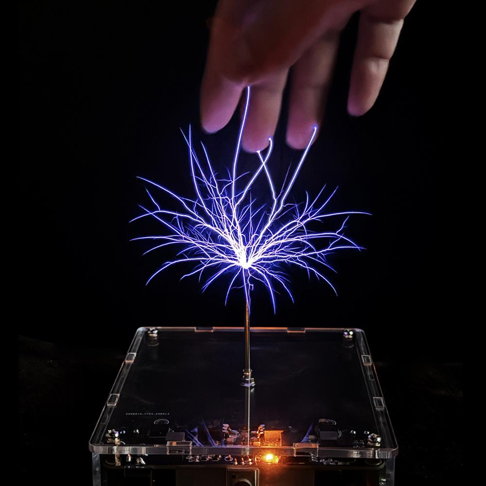 Tesla Coil Arc Generator, Touchable Artificial Lightning, Scientific Teaching Aid, with an Arc Length of up to 10 Centimetres