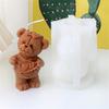 3D Bear Silicone Mould for Creative Candle Making Flexible and Easy to Clean Decoration for Craft and Decorations
