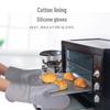 Chuyi Qi Silicone Heat-Resistant Baking Mitts & Clips Set