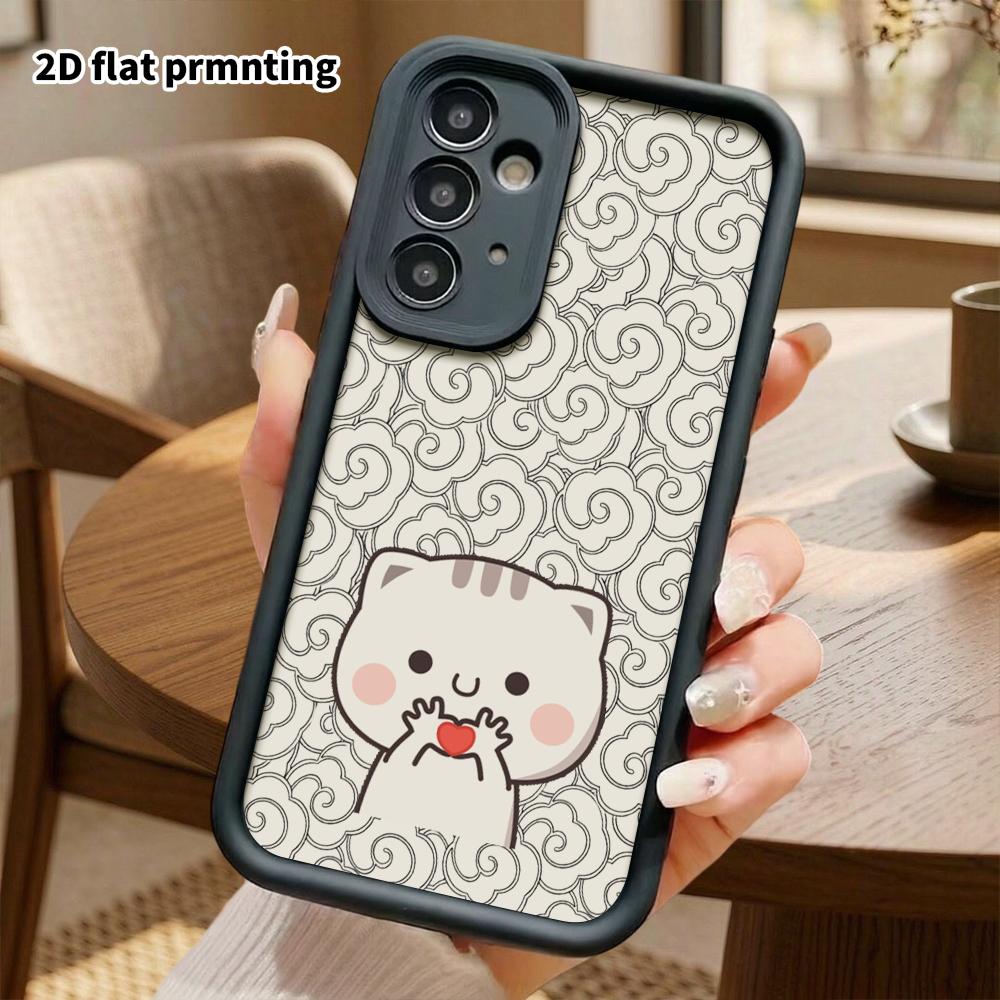 Phone Case: 2D Flat Samsung Galaxy A34 A35 M05 M06 S20 S22 S21 FE Plus 5G Protective Case, Sweet Interaction, Christmas and Halloween Gift ...
