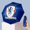Chelsea FC Manual Five Fold 8 Rib Umbrella Support Custom Text, Lightweight Travel Umbrella